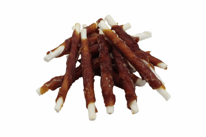 Barkitos dog snacks 500g duck wraps rawhide sticks 12.5 cm - Image 2