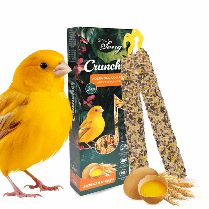 SING & SONG crunchers for canaries 85g egg Stand 10 pack