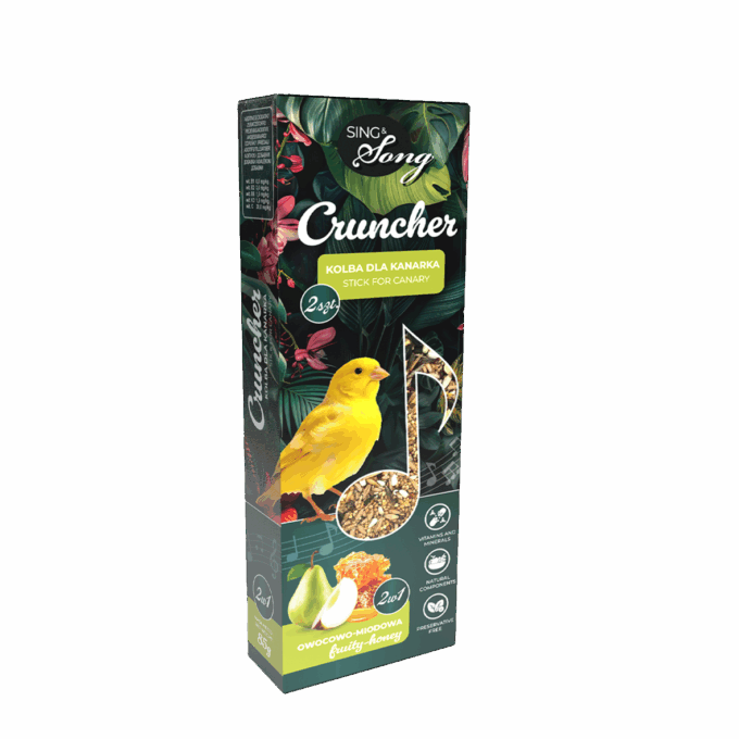 SING & SONG cruncher for canaries 85g 2in1 fruit-honey Stand 10 pack - Image 2