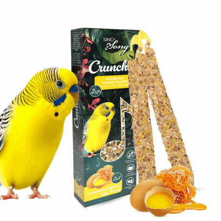 SING & SONG cruncher for budgerigars 85g 2in1 egg + honey Box 10 pack