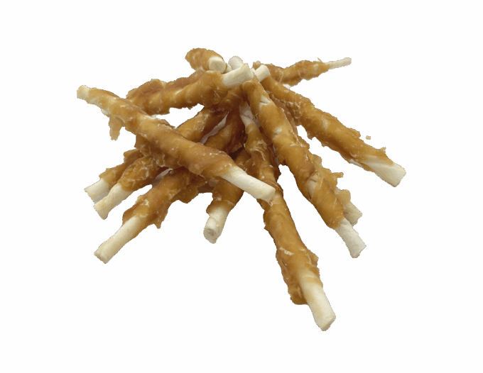 UNIQ PETS dog snacks 500g chicken wraps rawhide sticks - Image 2