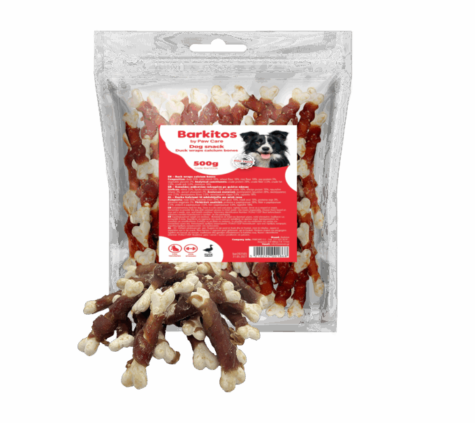 BAR0006 Duck wraps calcium bones 500 gr