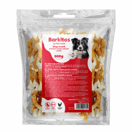 BAR0005 Chicken wraps calcium bones 500gr