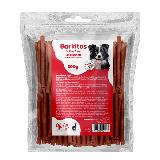 BAR0009 - Soft rabbit sticks 500g